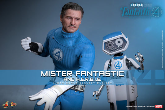 Preventa Figura Mister Fantastic & H.E.R.B.I.E. - The Fantastic Four: First Steps marca Hot Toys MMS822 escala 1/6