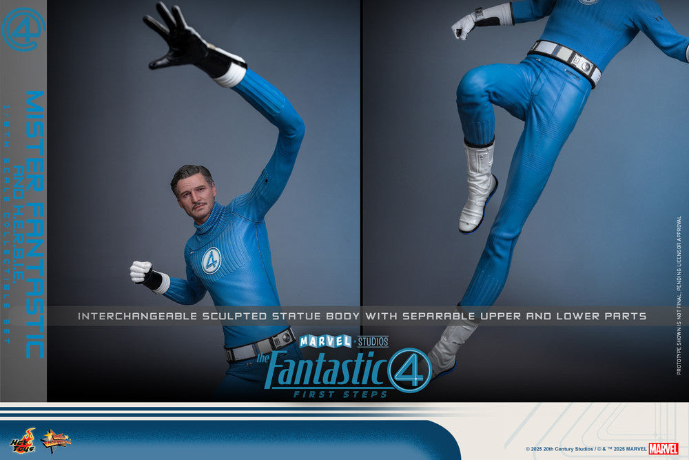 Preventa Figura Mister Fantastic & H.E.R.B.I.E. - The Fantastic Four: First Steps marca Hot Toys MMS822 escala 1/6