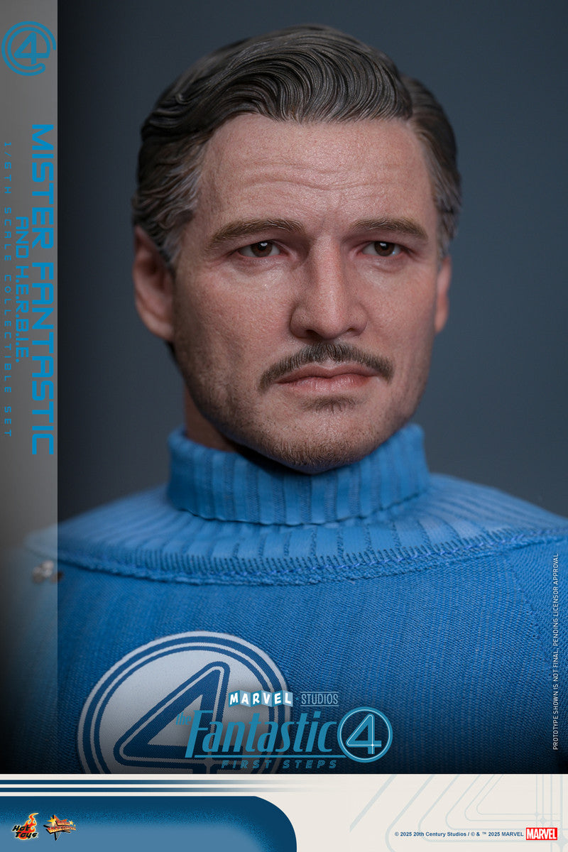 Preventa Figura Mister Fantastic & H.E.R.B.I.E. - The Fantastic Four: First Steps marca Hot Toys MMS822 escala 1/6