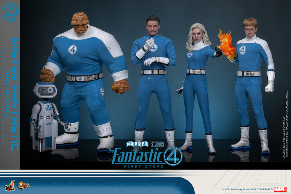 Preventa Figura Mister Fantastic & H.E.R.B.I.E. - The Fantastic Four: First Steps marca Hot Toys MMS822 escala 1/6