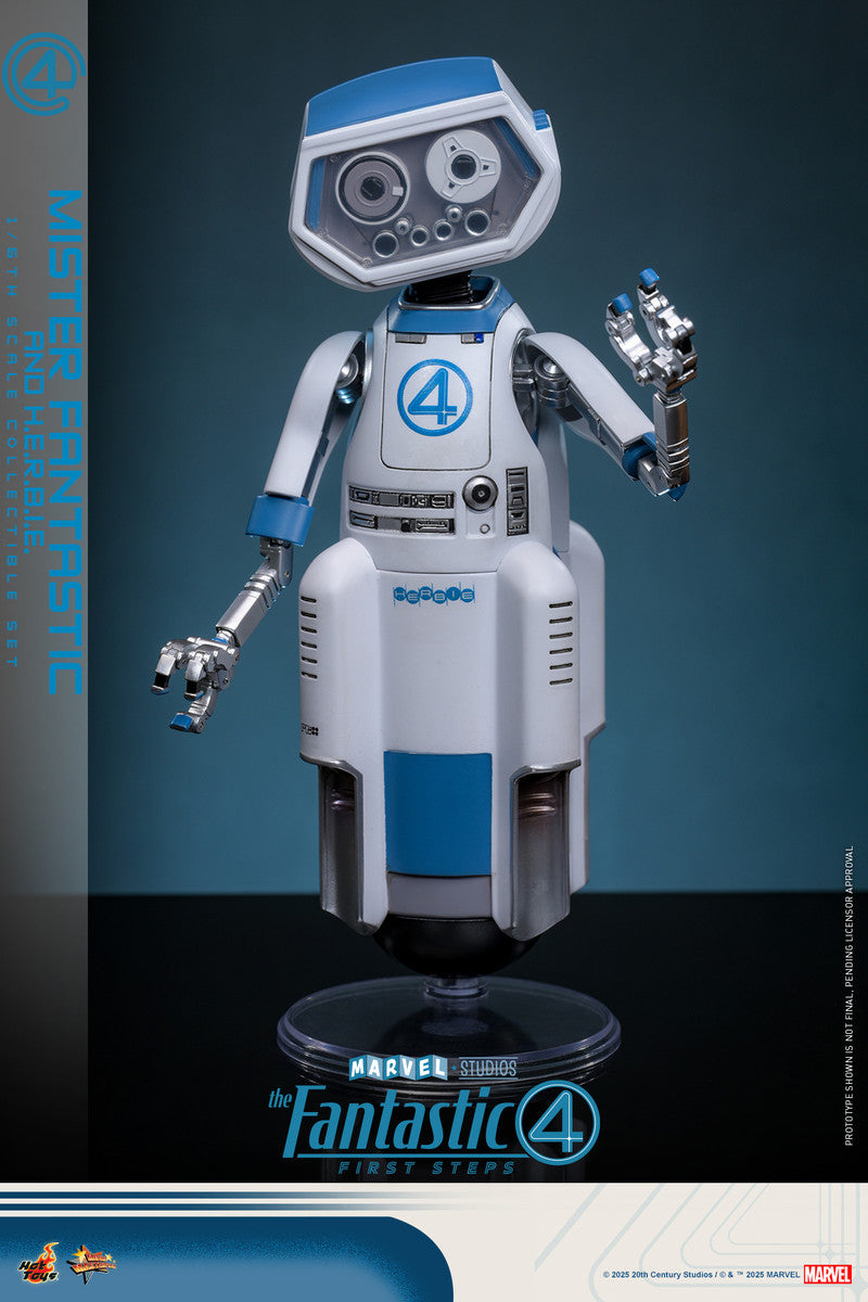 Preventa Figura Mister Fantastic & H.E.R.B.I.E. - The Fantastic Four: First Steps marca Hot Toys MMS822 escala 1/6