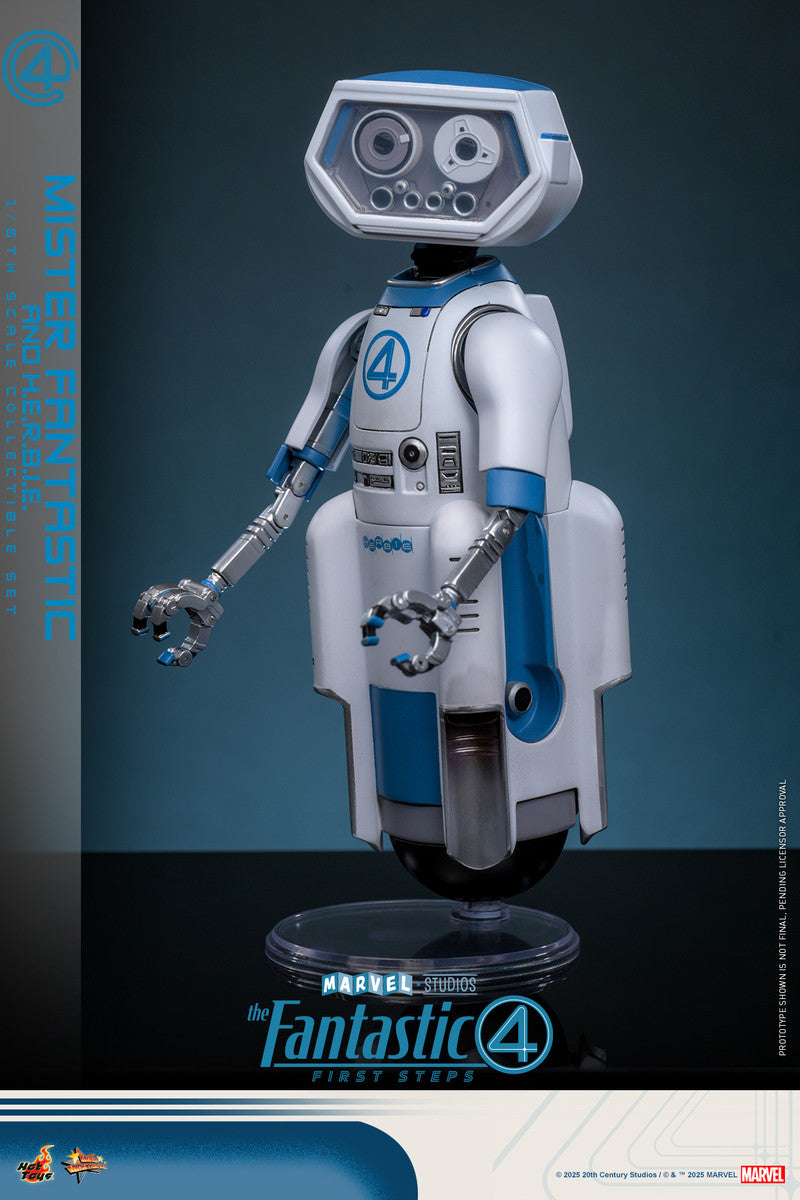 Preventa Figura Mister Fantastic & H.E.R.B.I.E. - The Fantastic Four: First Steps marca Hot Toys MMS822 escala 1/6
