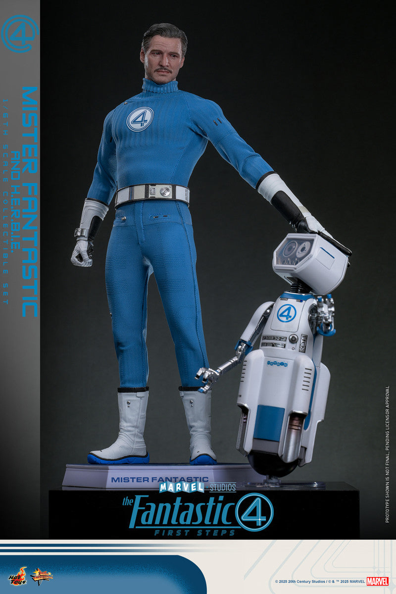 Preventa Figura Mister Fantastic & H.E.R.B.I.E. - The Fantastic Four: First Steps marca Hot Toys MMS822 escala 1/6