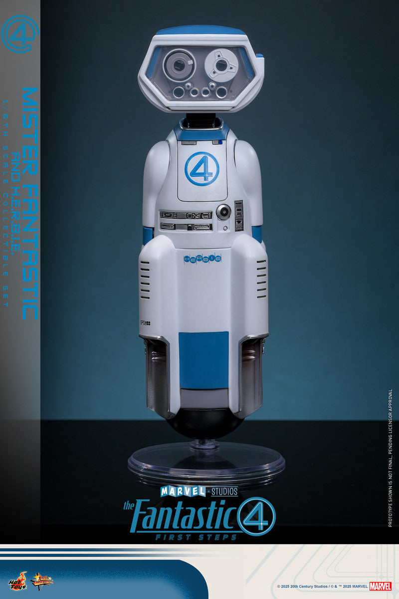 Preventa Figura Mister Fantastic & H.E.R.B.I.E. - The Fantastic Four: First Steps marca Hot Toys MMS822 escala 1/6