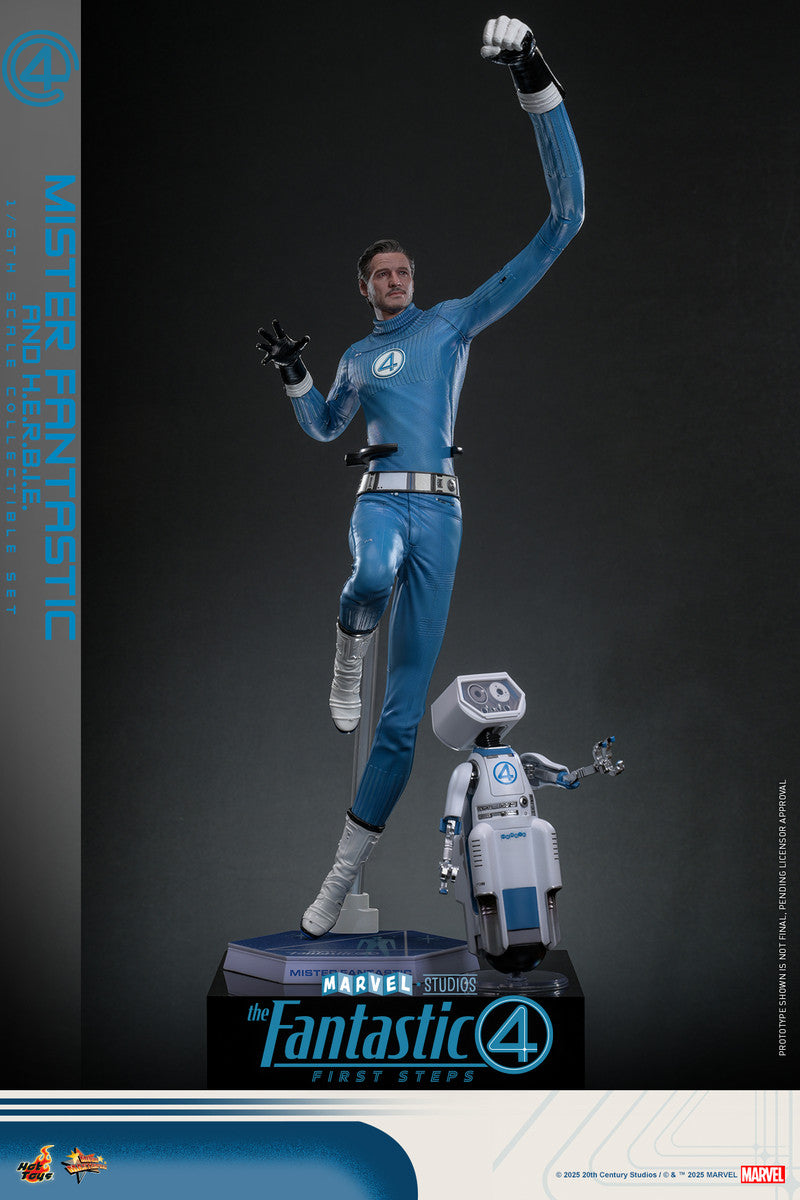 Preventa Figura Mister Fantastic & H.E.R.B.I.E. - The Fantastic Four: First Steps marca Hot Toys MMS822 escala 1/6