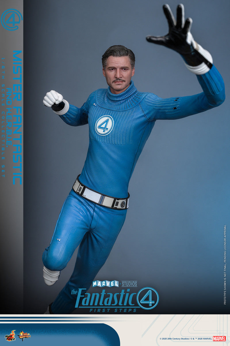 Preventa Figura Mister Fantastic & H.E.R.B.I.E. - The Fantastic Four: First Steps marca Hot Toys MMS822 escala 1/6