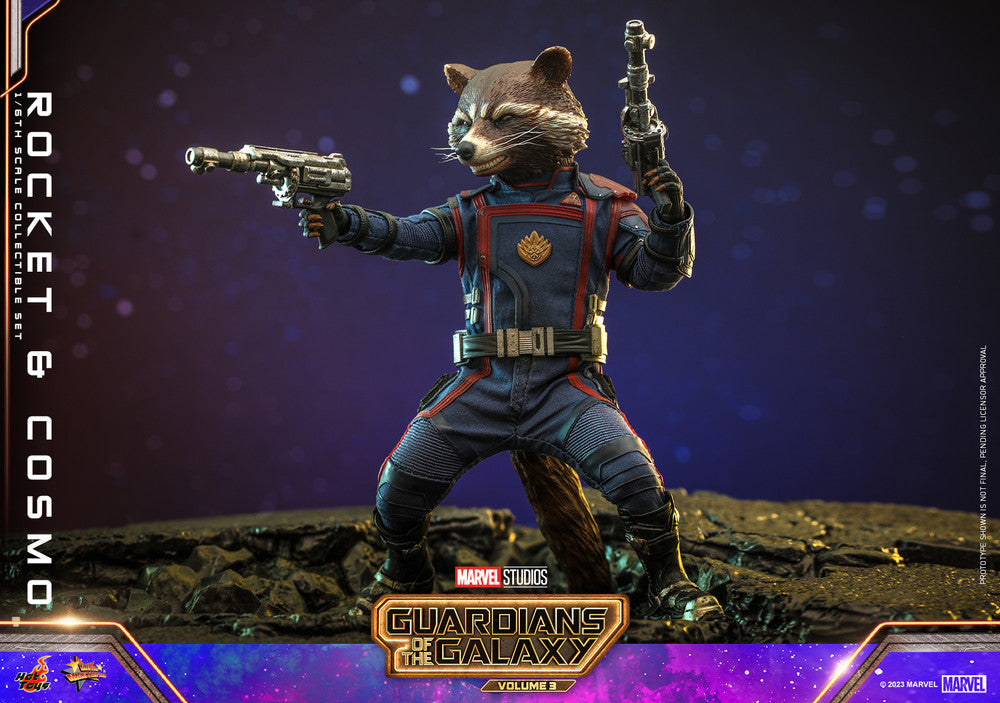 Pedido Figura Rocket y Cosmo - Guardians of the Galaxy Vol. 3 marca Hot Toys MMS708 escala 1/6