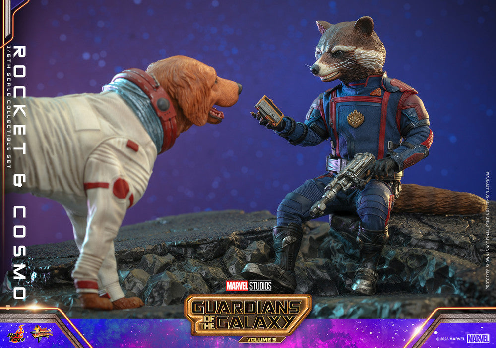Pedido Figura Rocket y Cosmo - Guardians of the Galaxy Vol. 3 marca Hot Toys MMS708 escala 1/6