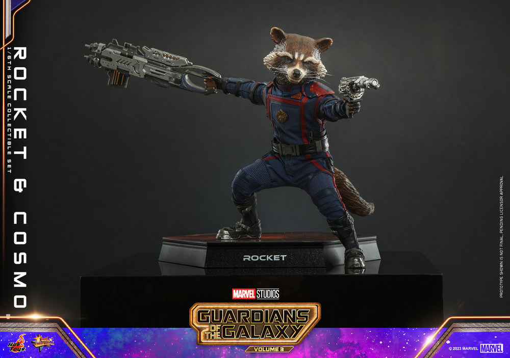 Pedido Figura Rocket y Cosmo - Guardians of the Galaxy Vol. 3 marca Hot Toys MMS708 escala 1/6