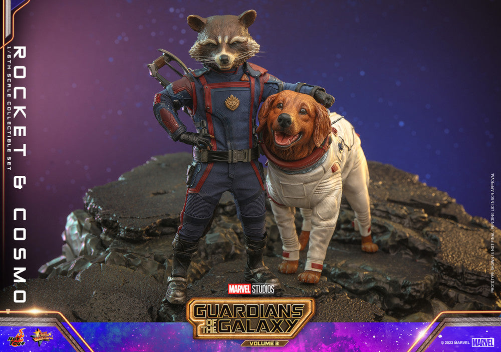 Pedido Figura Rocket y Cosmo - Guardians of the Galaxy Vol. 3 marca Hot Toys MMS708 escala 1/6