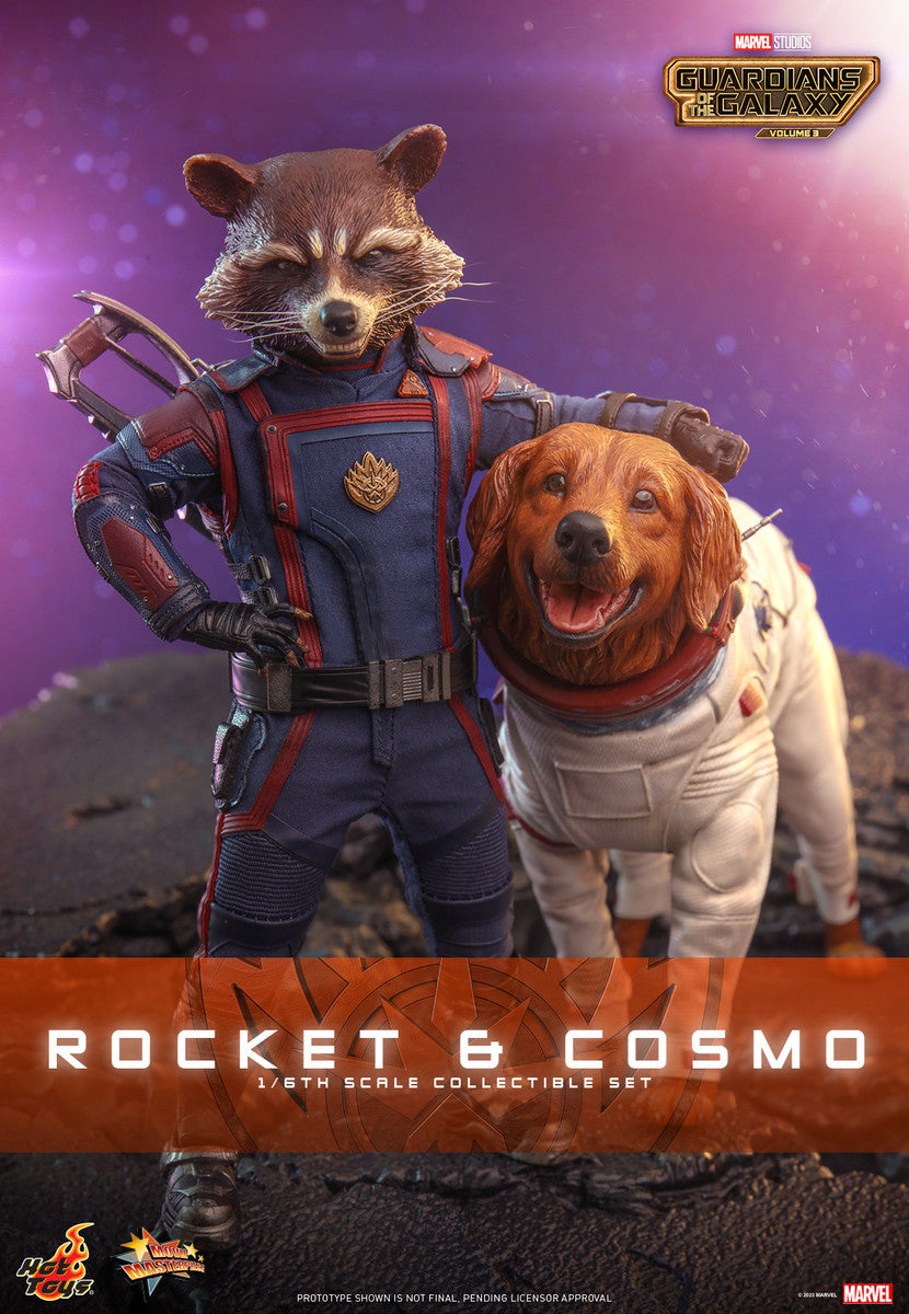 Pedido Figura Rocket y Cosmo - Guardians of the Galaxy Vol. 3 marca Hot Toys MMS708 escala 1/6