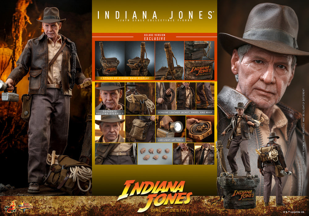 Preventa Figura Indiana Jones (Deluxe version) - Indiana Jones and the Dial of Destiny marca Hot Toys MMS717 escala 1/6