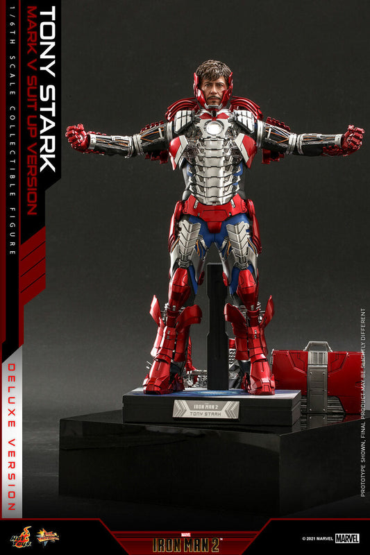Pedido Figura Tony Stark Mark V Suit Up Version (Deluxe version) - Iron Man 2 marca Hot Toys MMS600 escala 1/6