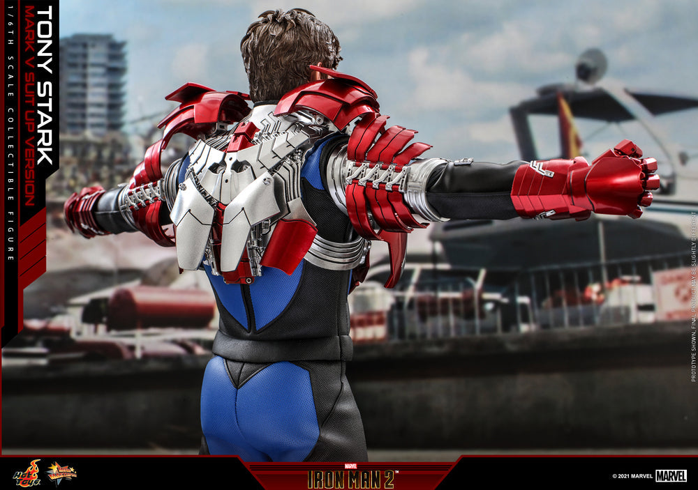 Pedido Figura Tony Stark Mark V Suit Up Version (Standard Version) - Iron Man 2 marca Hot Toys MMS599 escala 1/6