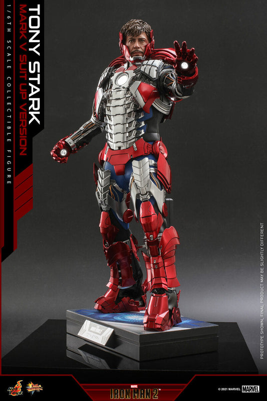 Pedido Figura Tony Stark Mark V Suit Up Version (Standard Version) - Iron Man 2 marca Hot Toys MMS599 escala 1/6