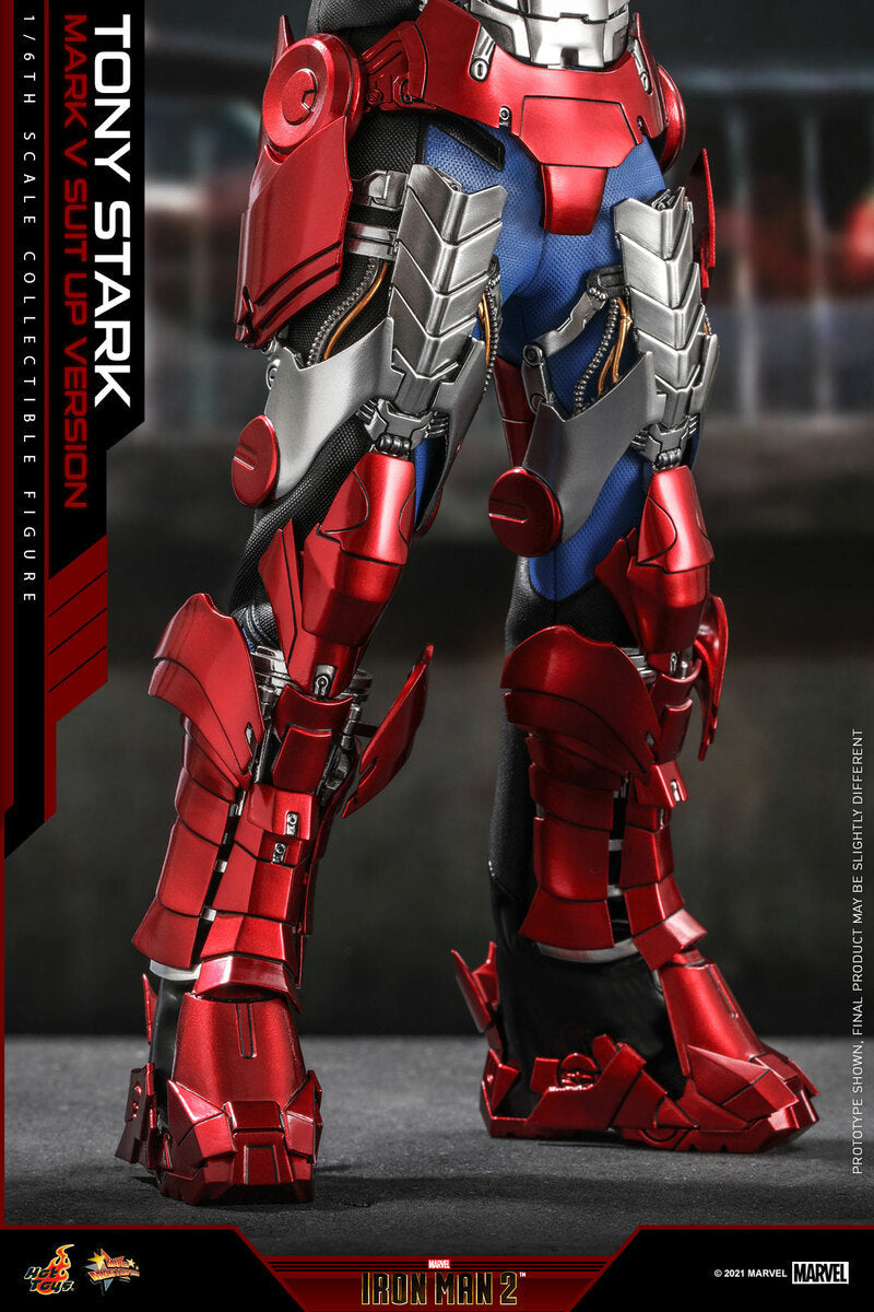 Pedido Figura Tony Stark Mark V Suit Up Version (Standard Version) - Iron Man 2 marca Hot Toys MMS599 escala 1/6