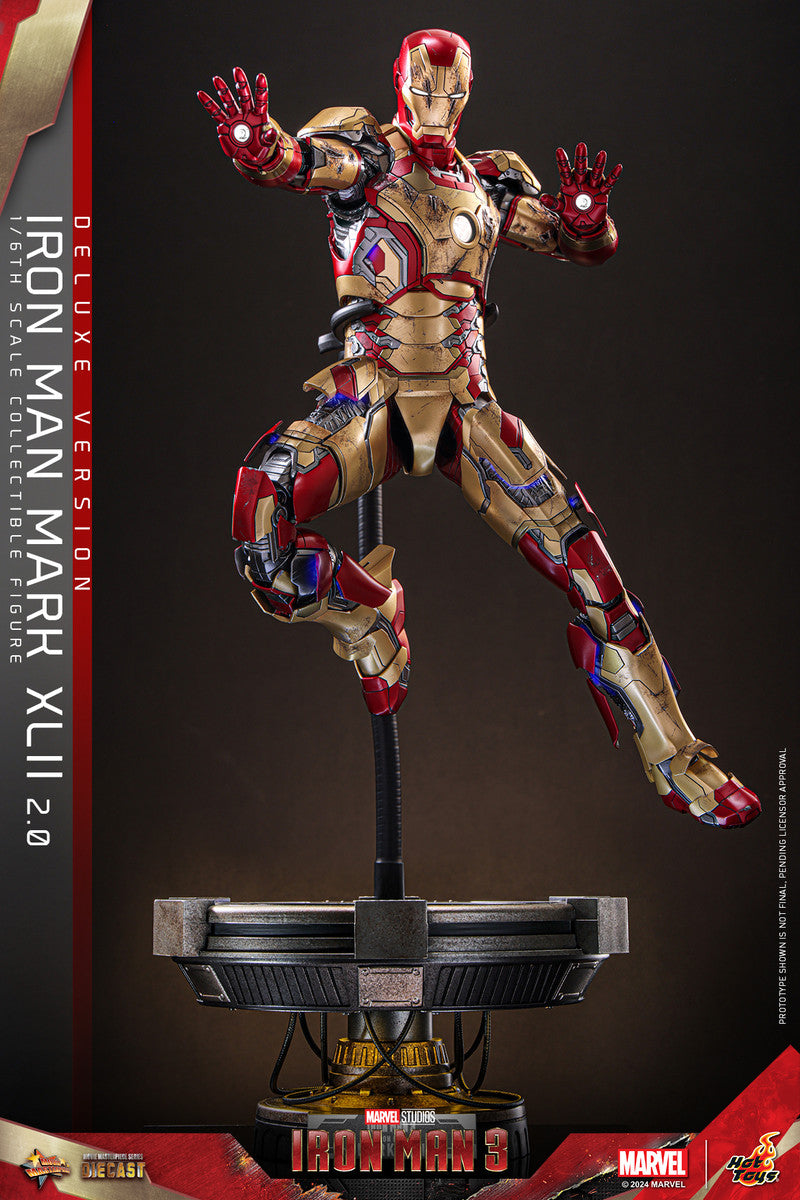 Preventa Figura Iron Man Mark XLII (2.0) (DELUXE) - Iron Man 3 marca Hot Toys MMS759D66 escala 1/6