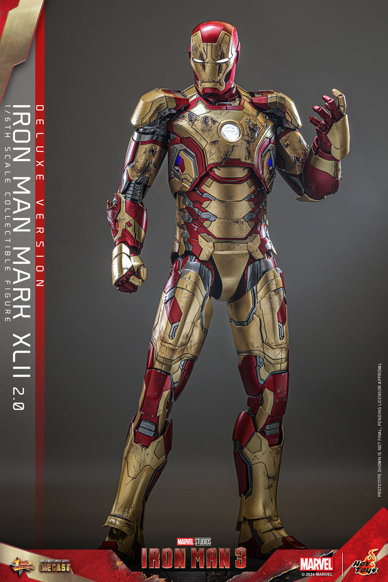 Preventa Figura Iron Man Mark XLII (2.0) (DELUXE) - Iron Man 3 marca Hot Toys MMS759D66 escala 1/6