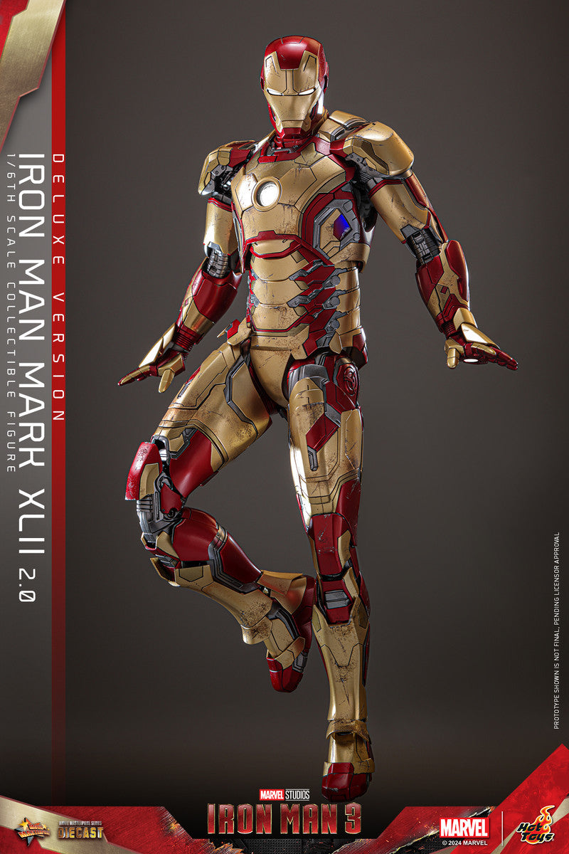 Preventa Figura Iron Man Mark XLII (2.0) (DELUXE) - Iron Man 3 marca Hot Toys MMS759D66 escala 1/6