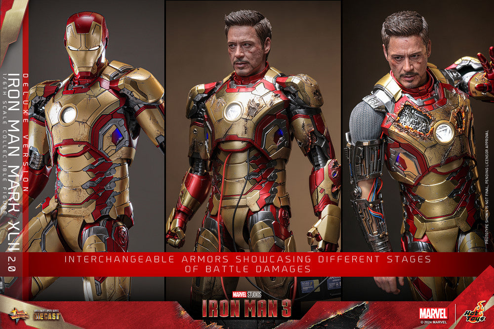 Preventa Figura Iron Man Mark XLII (2.0) (DELUXE) - Iron Man 3 marca Hot Toys MMS759D66 escala 1/6