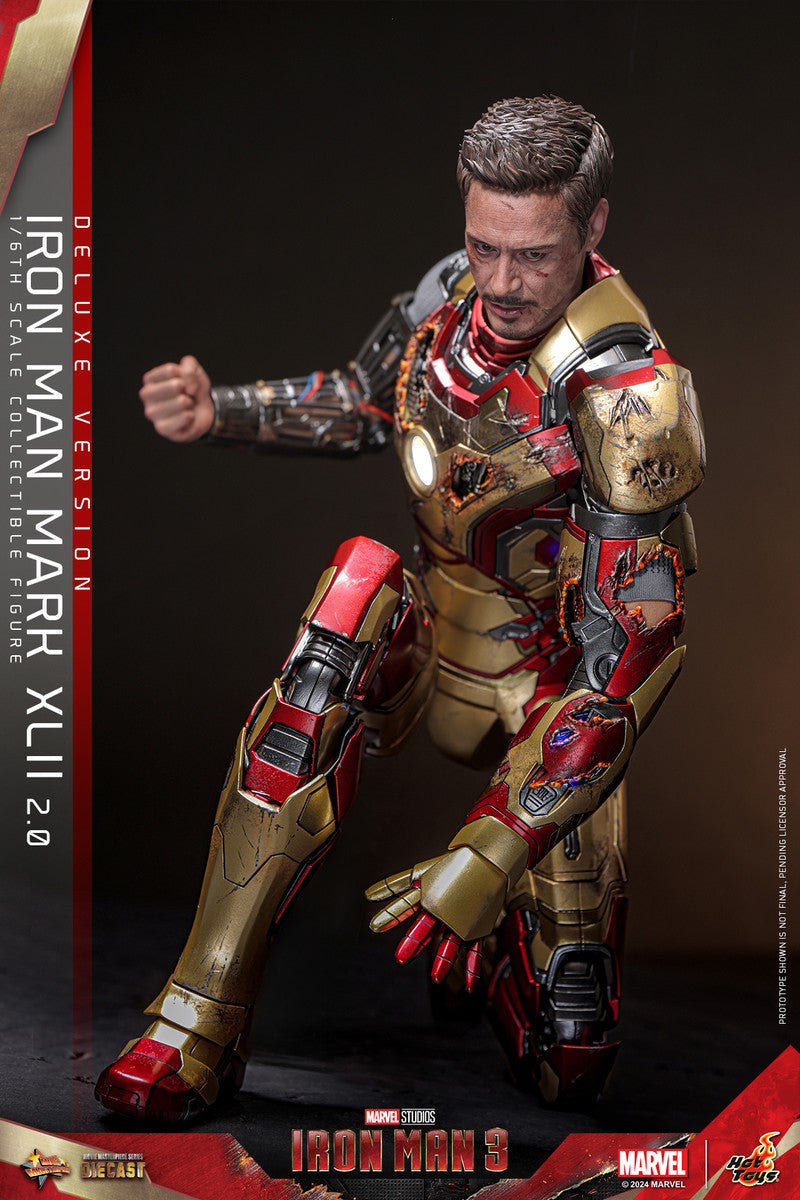 Preventa Figura Iron Man Mark XLII (2.0) (DELUXE) - Iron Man 3 marca Hot Toys MMS759D66 escala 1/6