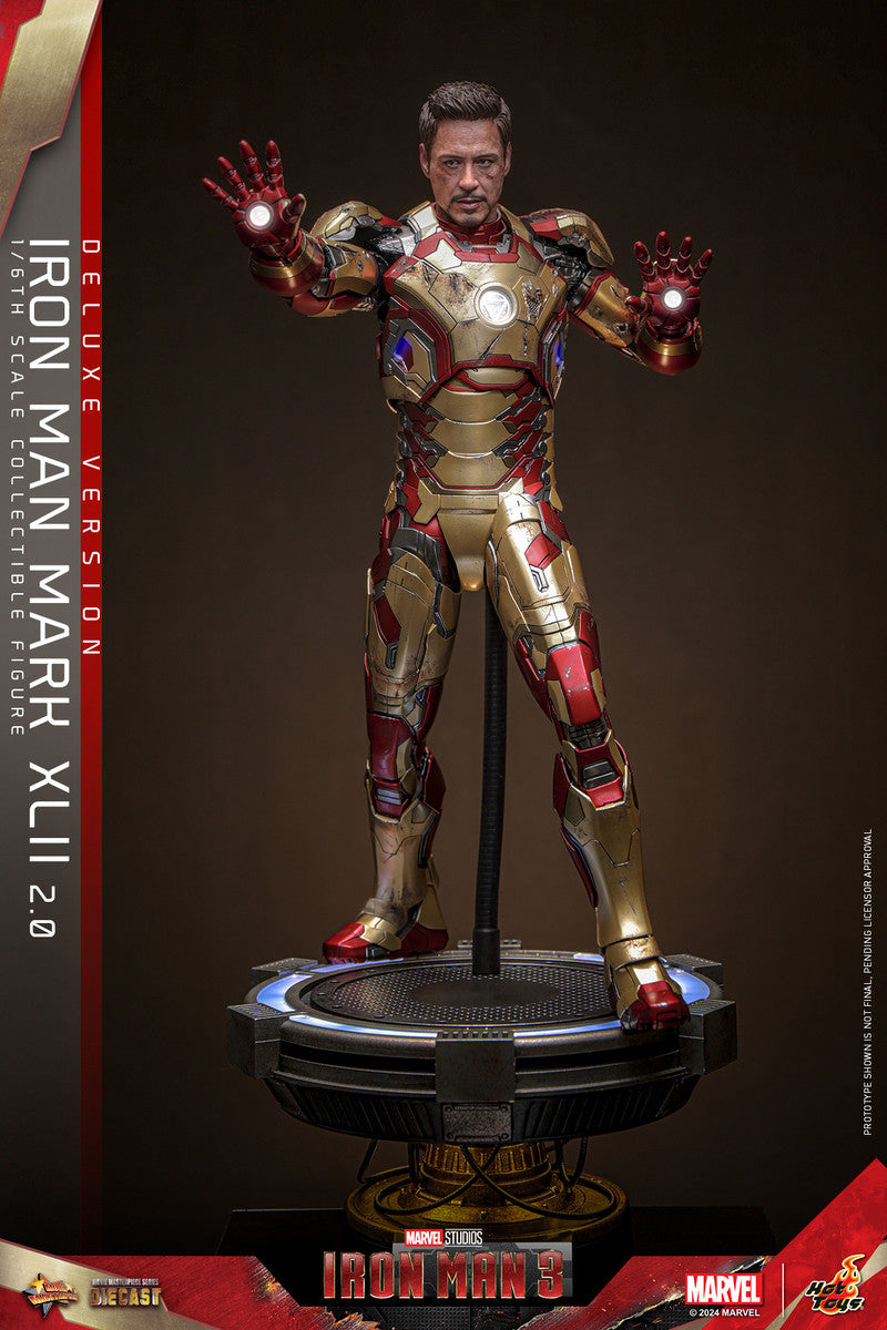 Preventa Figura Iron Man Mark XLII (2.0) (DELUXE) - Iron Man 3 marca Hot Toys MMS759D66 escala 1/6