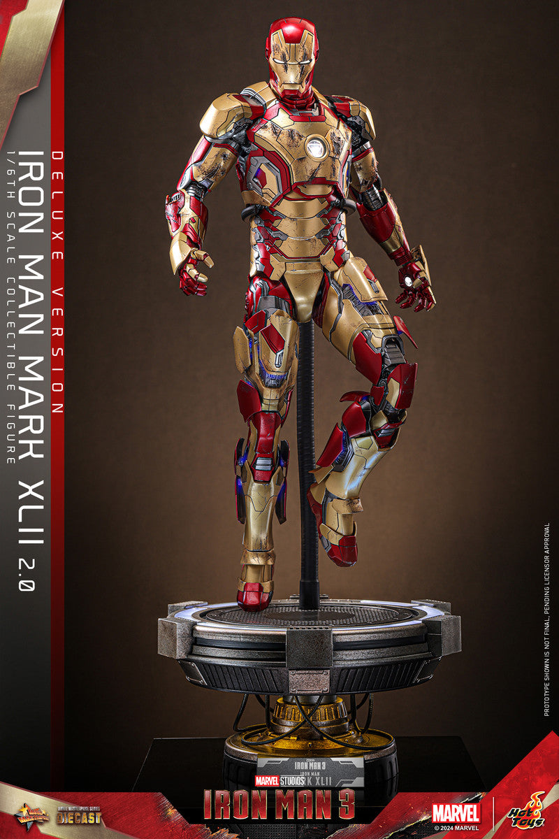 Preventa Figura Iron Man Mark XLII (2.0) (DELUXE) - Iron Man 3 marca Hot Toys MMS759D66 escala 1/6
