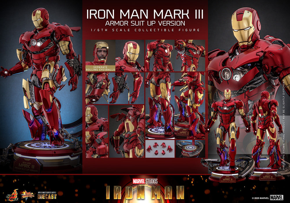 Preventa Figura Man Mark III (Armor Suit Up Version) marca Hot Toys MMS825D72 escala 1/6