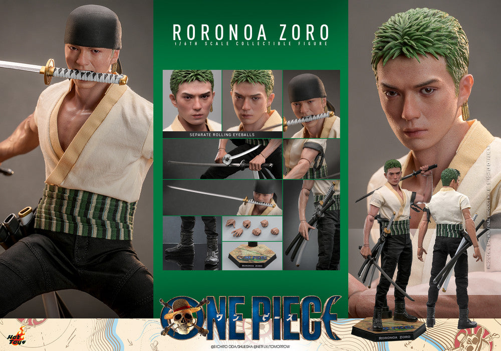 Pedido Figura Roronoa Zoro - ONE PIECE (Netflix) marca Hot Toys TMS110 escala 1/6