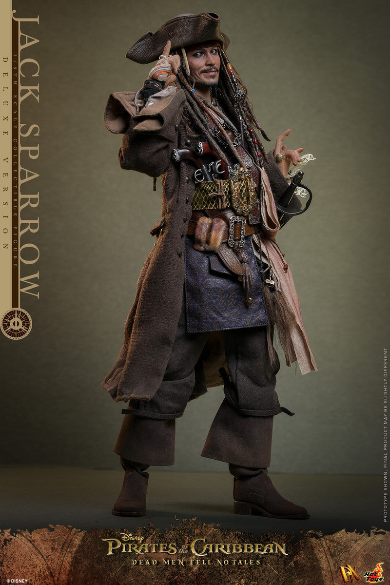 Preventa Figura Jack Sparrow (Deluxe Edition) - Pirates of the Caribbean: Dead Men Tell No Tales marca Hot Toys DX38 escala 1/6