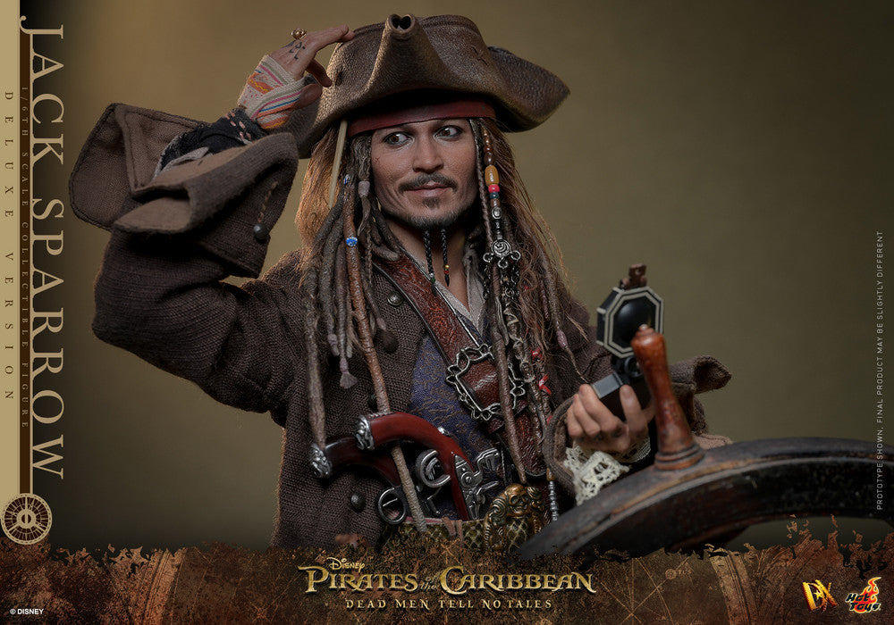 Preventa Figura Jack Sparrow (Deluxe Edition) - Pirates of the Caribbean: Dead Men Tell No Tales marca Hot Toys DX38 escala 1/6