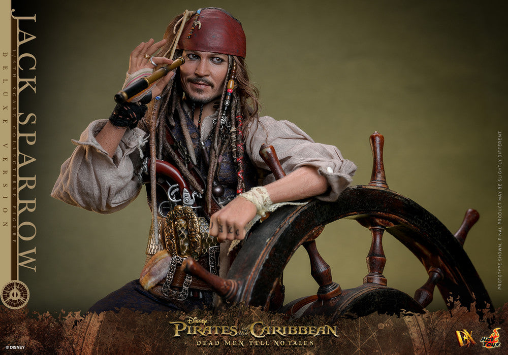 Preventa Figura Jack Sparrow (Deluxe Edition) - Pirates of the Caribbean: Dead Men Tell No Tales marca Hot Toys DX38 escala 1/6