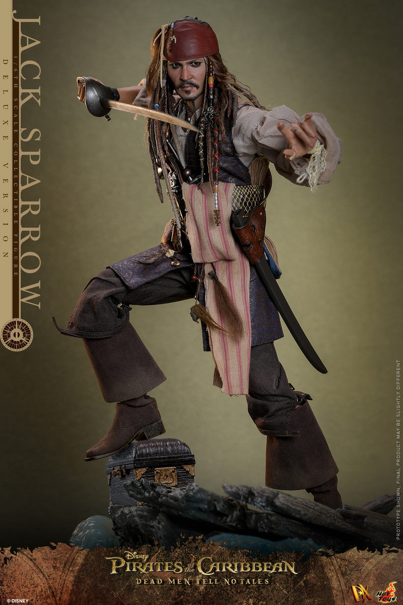 Preventa Figura Jack Sparrow (Deluxe Edition) - Pirates of the Caribbean: Dead Men Tell No Tales marca Hot Toys DX38 escala 1/6