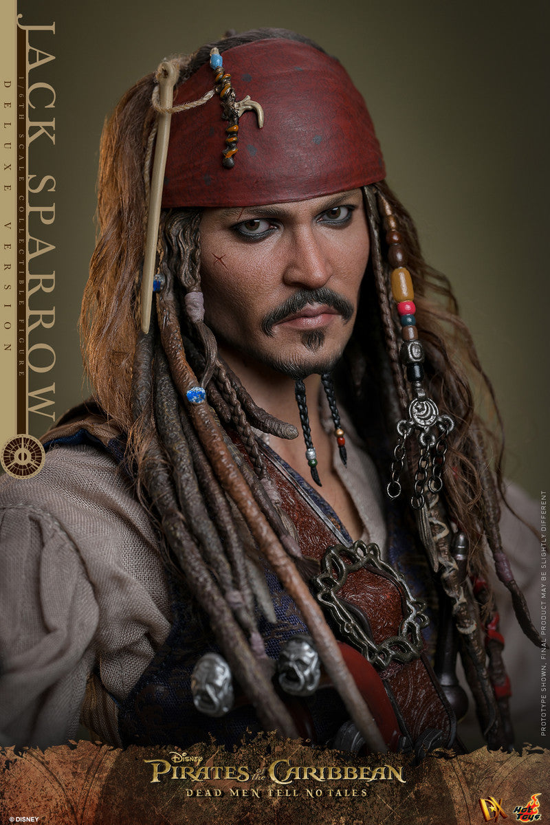 Preventa Figura Jack Sparrow (Deluxe Edition) - Pirates of the Caribbean: Dead Men Tell No Tales marca Hot Toys DX38 escala 1/6