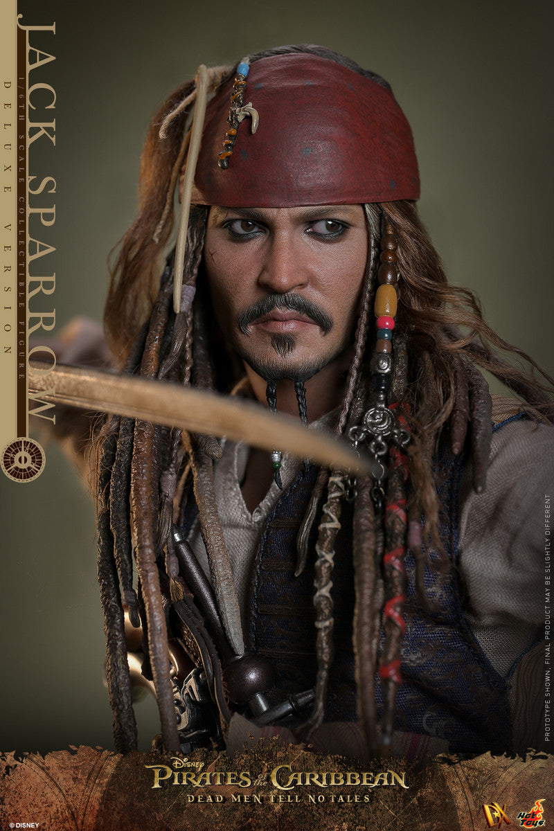 Preventa Figura Jack Sparrow (Deluxe Edition) - Pirates of the Caribbean: Dead Men Tell No Tales marca Hot Toys DX38 escala 1/6