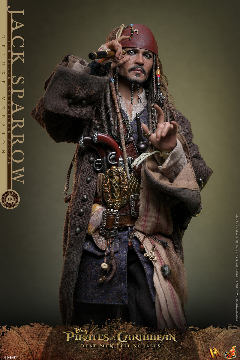 Preventa Figura Jack Sparrow (Deluxe Edition) - Pirates of the Caribbean: Dead Men Tell No Tales marca Hot Toys DX38 escala 1/6