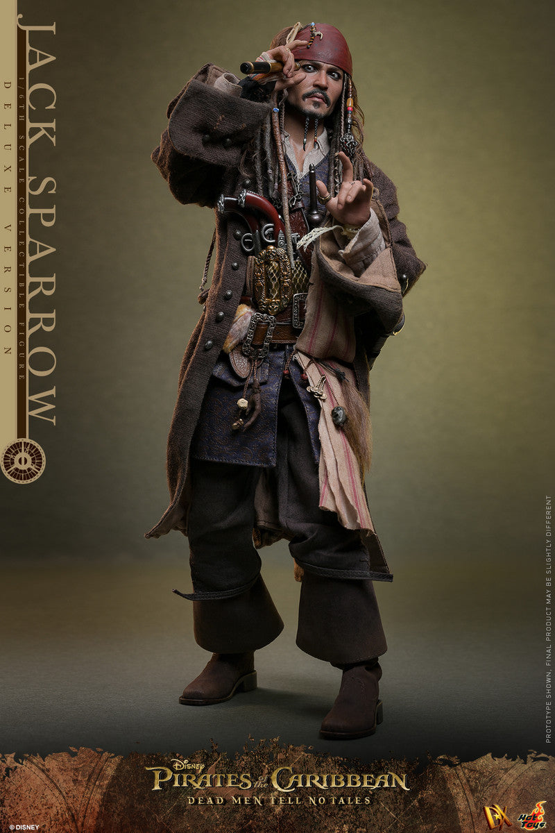 Preventa Figura Jack Sparrow (Deluxe Edition) - Pirates of the Caribbean: Dead Men Tell No Tales marca Hot Toys DX38 escala 1/6