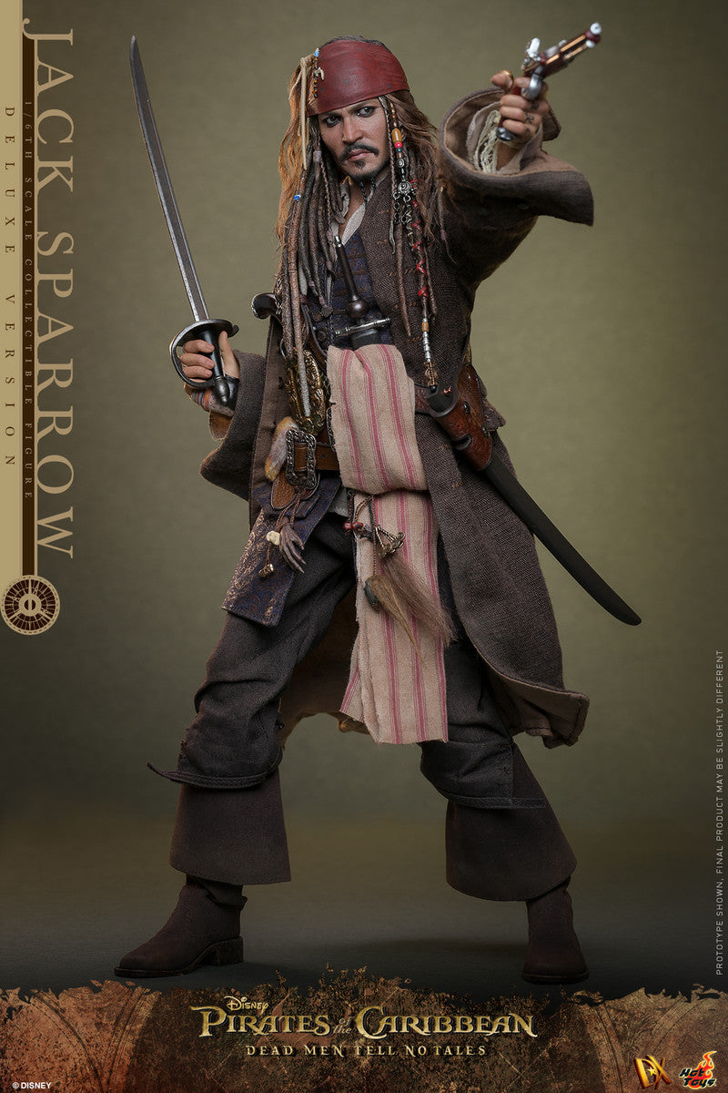 Preventa Figura Jack Sparrow (Deluxe Edition) - Pirates of the Caribbean: Dead Men Tell No Tales marca Hot Toys DX38 escala 1/6