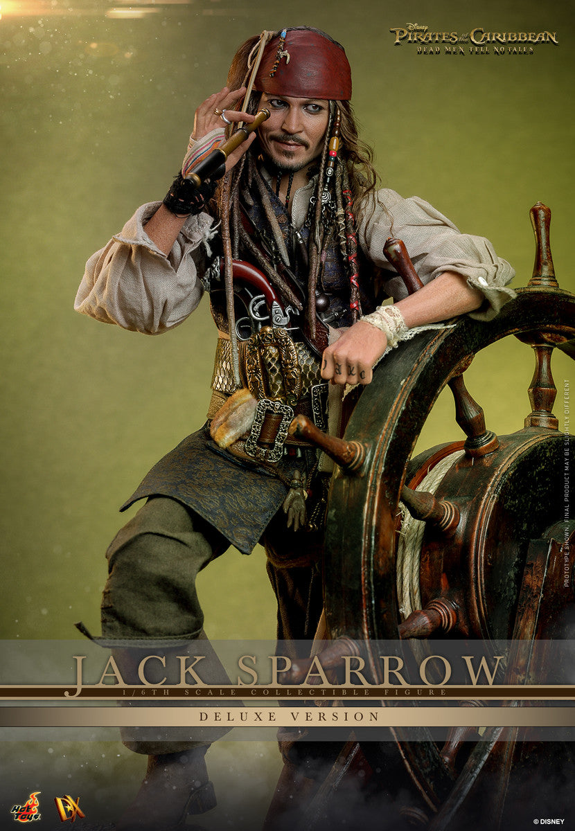 Preventa Figura Jack Sparrow (Deluxe Edition) - Pirates of the Caribbean: Dead Men Tell No Tales marca Hot Toys DX38 escala 1/6