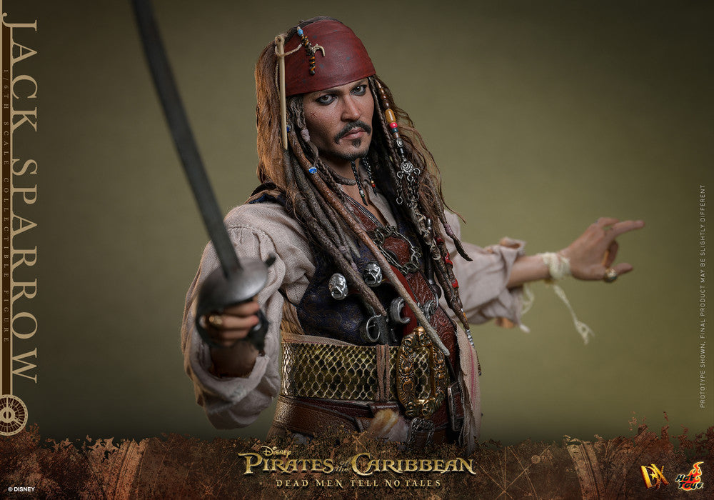 Pedido Figura Jack Sparrow - Pirates of the Caribbean: Dead Men Tell No Tales marca Hot Toys DX37 escala 1/6