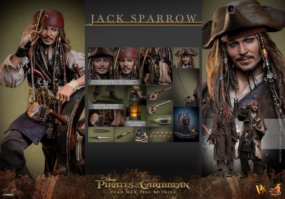 Pedido Figura Jack Sparrow - Pirates of the Caribbean: Dead Men Tell No Tales marca Hot Toys DX37 escala 1/6