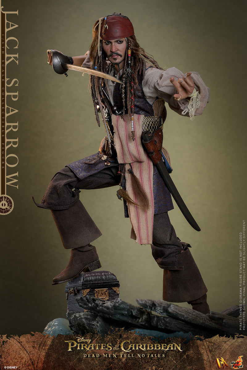 Pedido Figura Jack Sparrow - Pirates of the Caribbean: Dead Men Tell No Tales marca Hot Toys DX37 escala 1/6