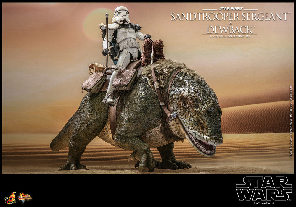 Preventa Figura Sandtrooper Sergeant™ con Dewback ™ - Star Wars Episode IV: A New Hope ™ marca Hot Toys MMS722 escala 1/6