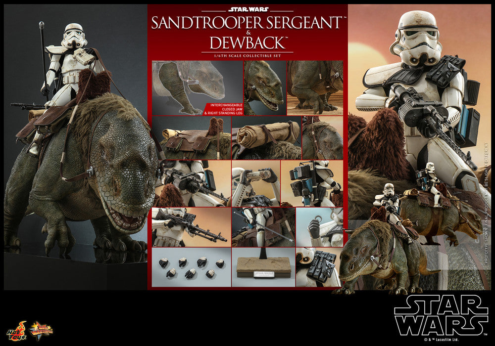 Preventa Figura Sandtrooper Sergeant™ con Dewback ™ - Star Wars Episode IV: A New Hope ™ marca Hot Toys MMS722 escala 1/6