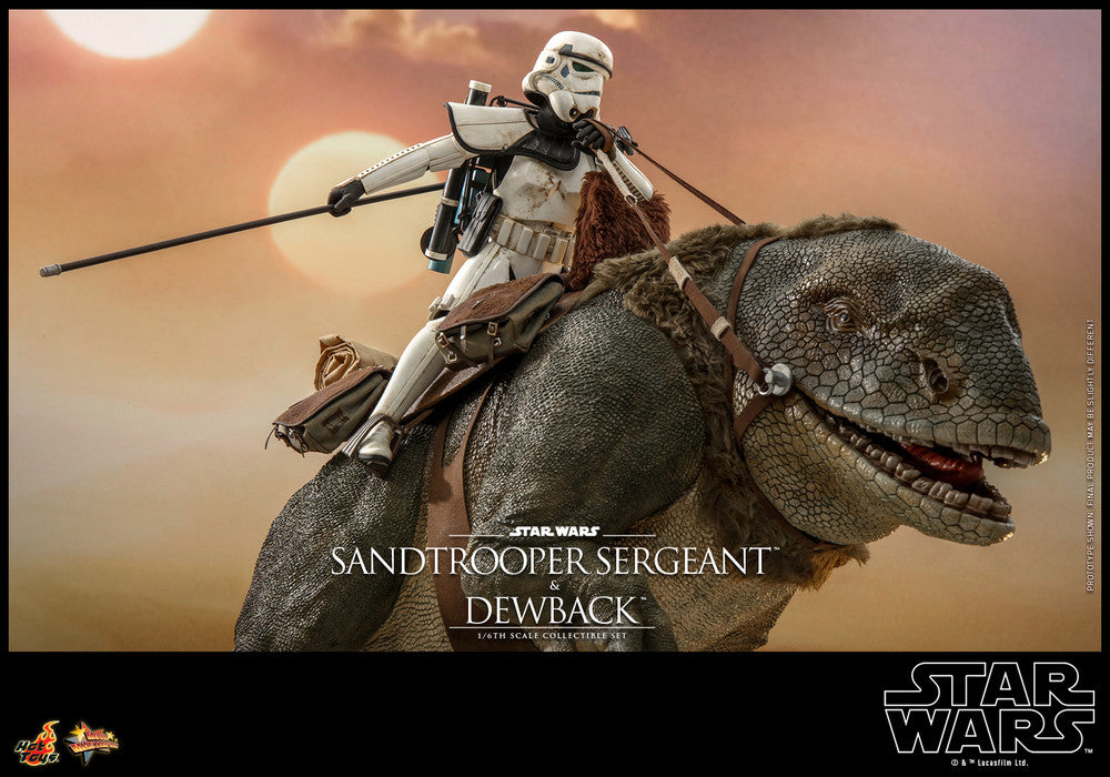 Preventa Figura Sandtrooper Sergeant™ con Dewback ™ - Star Wars Episode IV: A New Hope ™ marca Hot Toys MMS722 escala 1/6