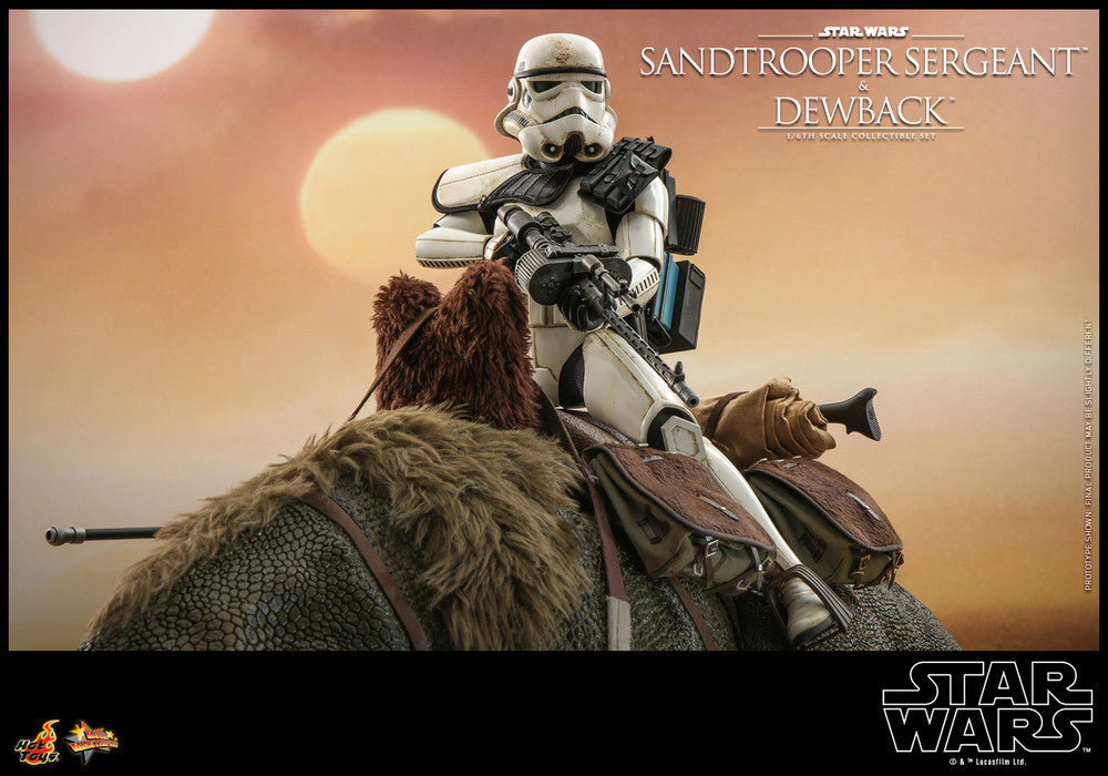 Preventa Figura Sandtrooper Sergeant™ con Dewback ™ - Star Wars Episode IV: A New Hope ™ marca Hot Toys MMS722 escala 1/6