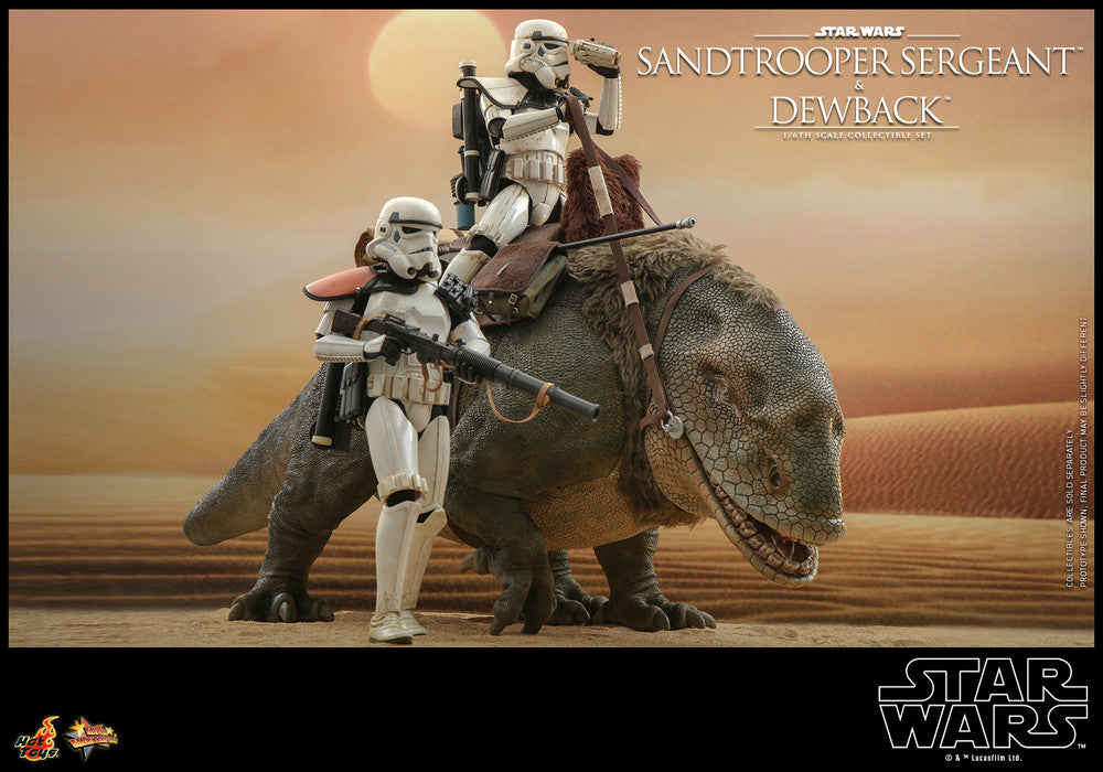 Preventa Figura Sandtrooper Sergeant™ con Dewback ™ - Star Wars Episode IV: A New Hope ™ marca Hot Toys MMS722 escala 1/6