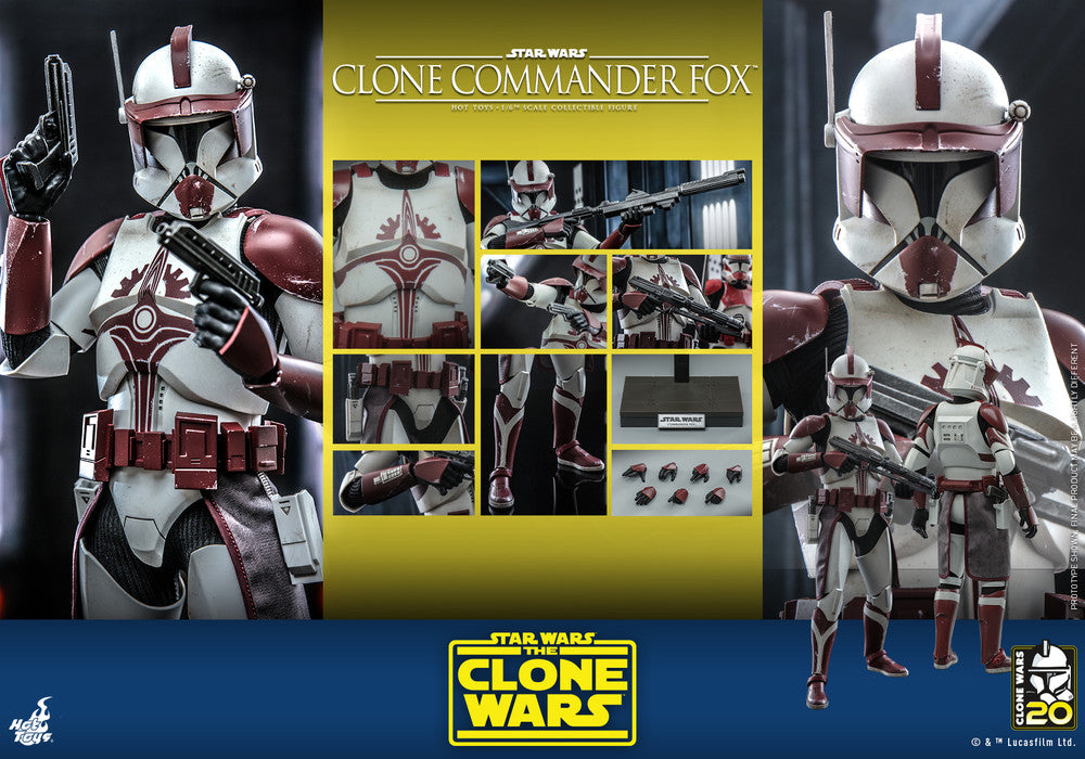 Pedido Figura Clone Commander Fox - Star Wars: The Clone Wars marca Hot Toys TMS103 escala 1/6