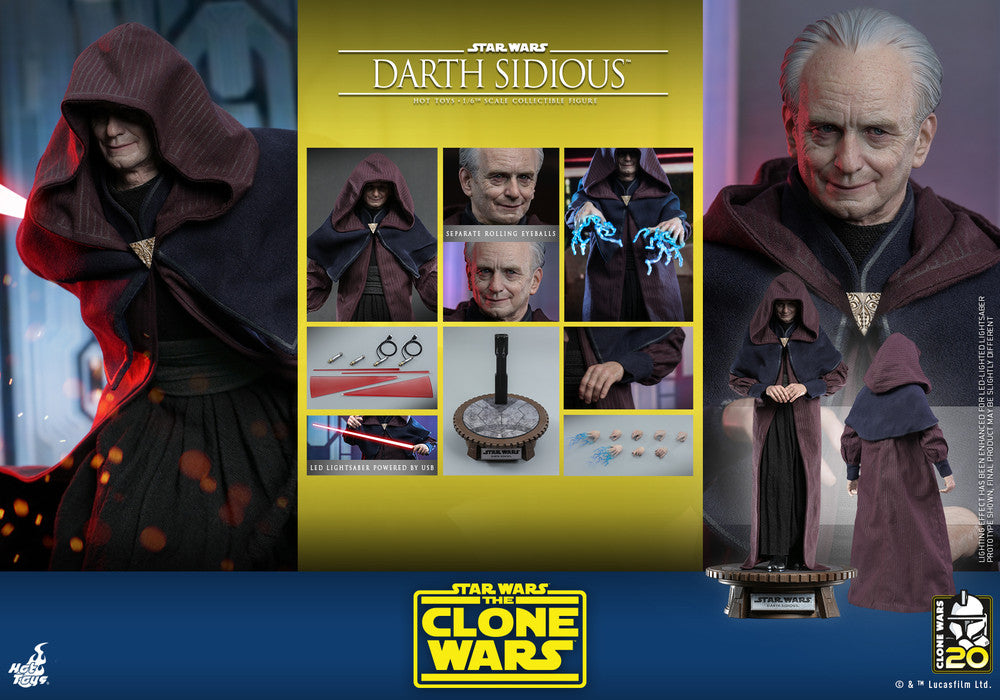Pedido Figura Darth Sidious - Star Wars: The Clone Wars marca Hot Toys TMS102 escala 1/6