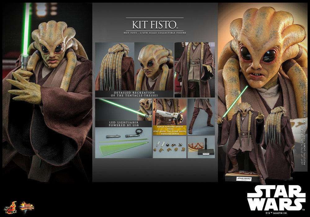 Preventa Figura Kit Fisto™ - Star Wars: Revenge of the Sith™ marca Hot Toys MMS751 escala 1/6